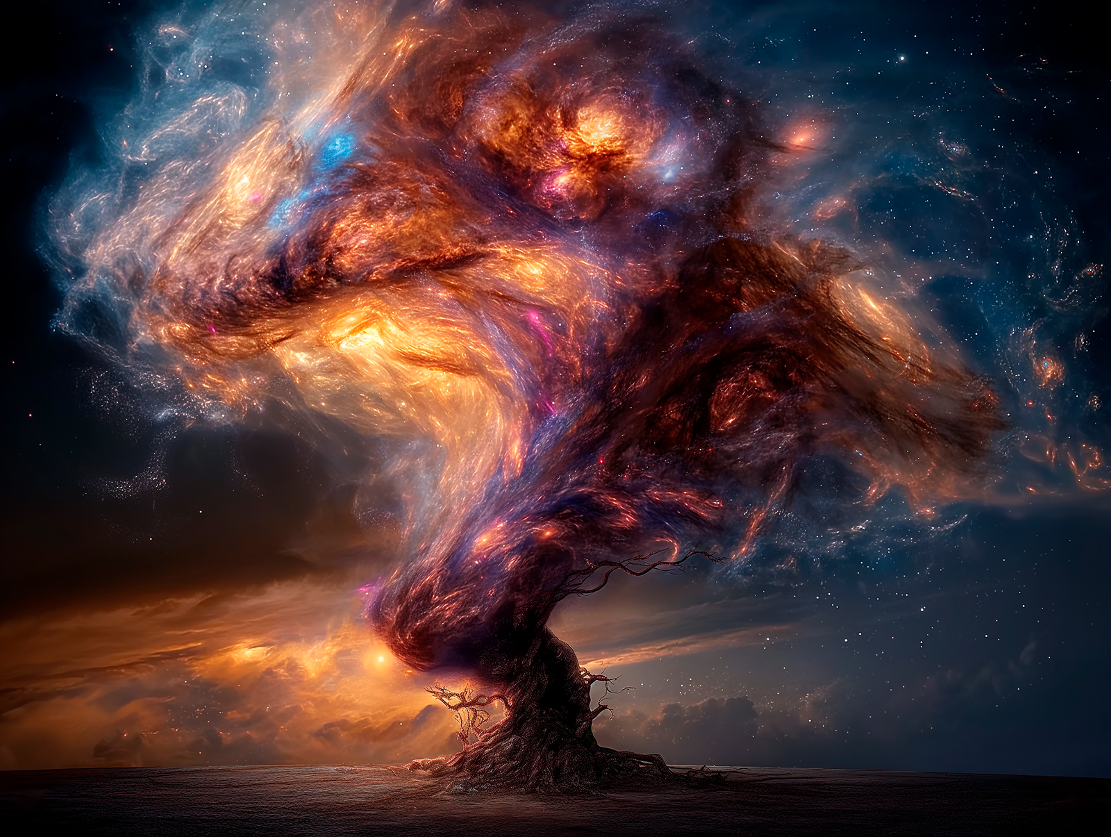 Burning stars tree Burning stars tree